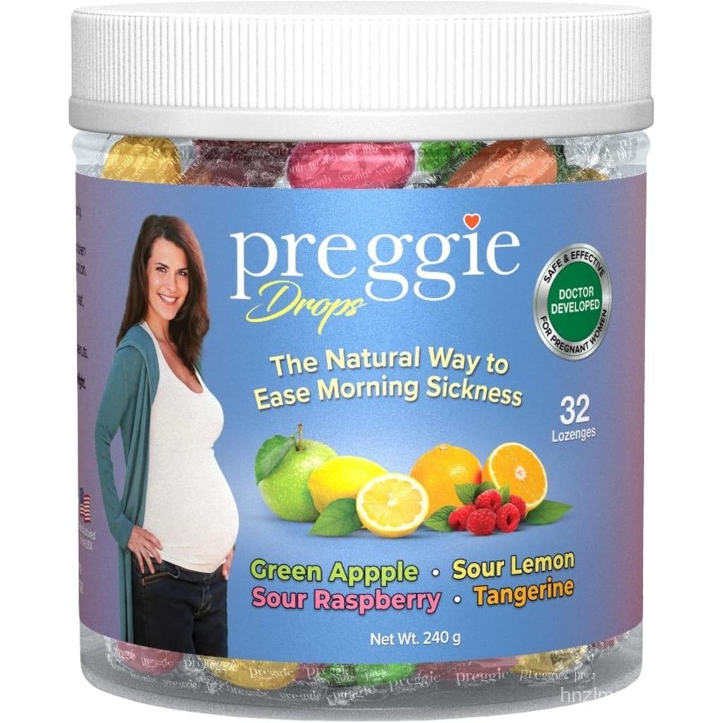 Preggie Pop Drops การตั้งครรภ์ Nausea Relief Morning Sickness Relief พร้อมน้ํามันหอมระเหยสําหรับสตรี