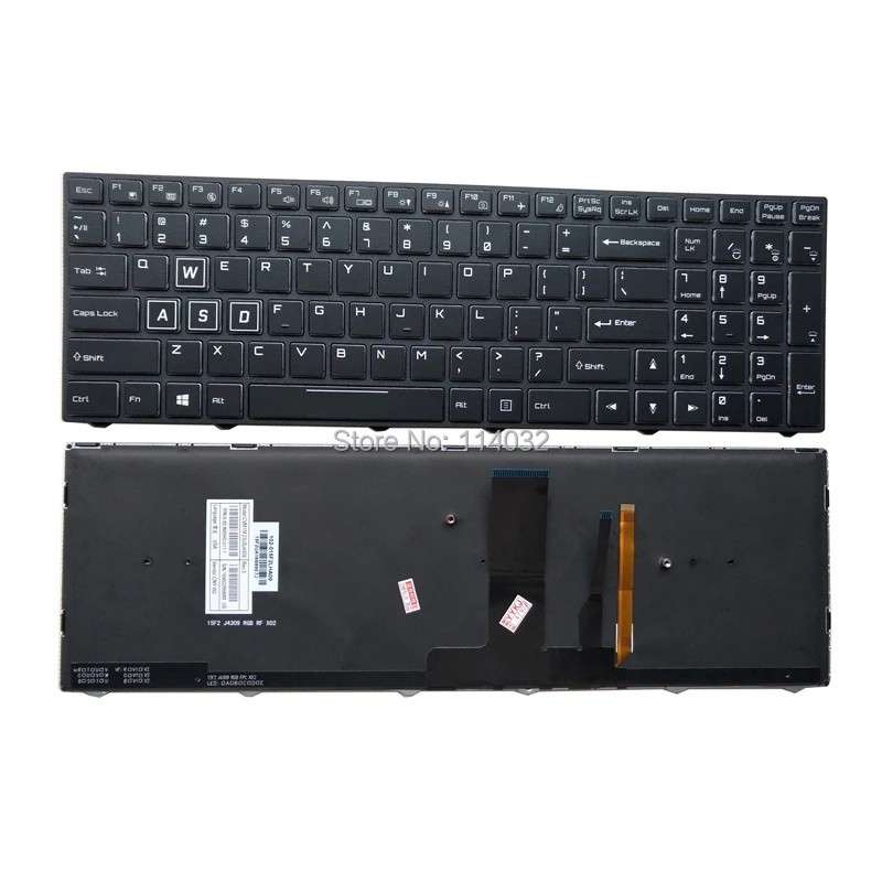 RGB US RU/รัสเซีย Backlit คีย์บอร์ดสําหรับ HASEE Z7 Z7-kp7gh KP7GS KP7G1 911SE สีสัน 6-80-N85H0-011-