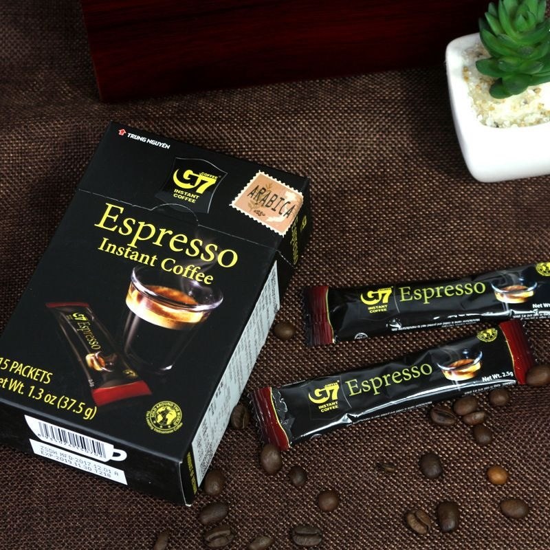นําเข้า Central Plains G7 ESPRESSO ESPRESSO กาแฟดําผงกาแฟสําเร็จรูป 15 บาร์ 37.5g ls260723