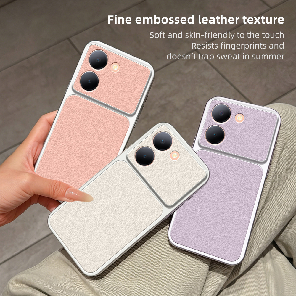 เคส VIVO y78 Y78+ V29 LITE V29LITE Y78+ V2244 V2271A y78 PLUS ครอบคลุมเต็มหน้าจอป้องกันการตกนิ่มหนัง