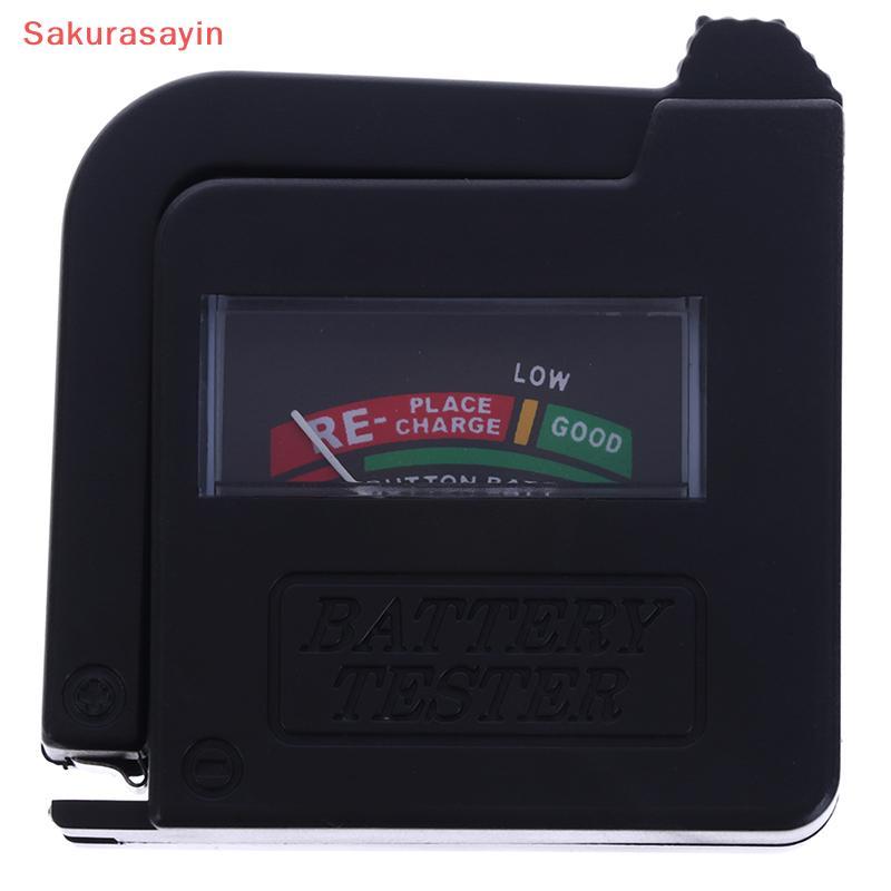 {Sakurasayin} AA/AAA/C/D/18650/9V/1.5V Universal Button Cell Battery Volt Cheer Tester BT860 ใหม่