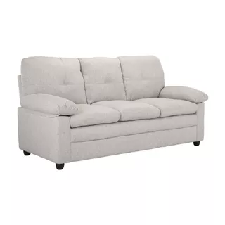 HomeHuk โซฟาผ้า 3 ที่นั่ง รุ่นออกัสต้า - สีน้ำตาลอ่อน