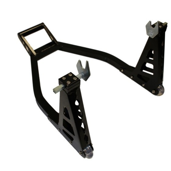Premium-High Weight Capacity Black Aluminium Paddock Stand Motorcycle Paddock Stand อุปกรณ์มอเตอร์ไซ