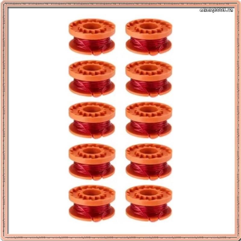 [QBTC] 10PCS Trimmer Spool Line สําหรับอุปกรณ์เสริมเครื่องตัดหญ้า Spool Trimmer Spool ตัดเชือกและ WA