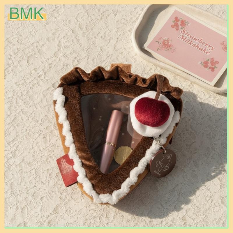 BMK สตรอเบอร์รี่เค้กผ้าฝ้ายตุ๊กตากระเป๋าใสกระเป๋าเก็บตุ๊กตาแฟชั่น Ita กระเป๋า foric Con คอสเพลย์เหตุ
