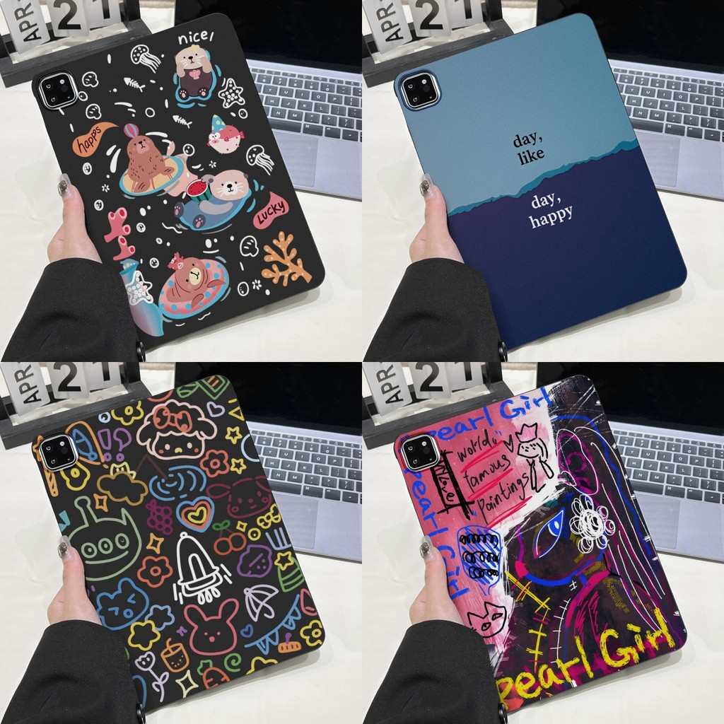เคสแท็บเล็ตแบบนิ่ม for iPad 11th Gen A16 10th 9th 8th 7th 6th 5th Air 3/4/5/6/7/2 Mini7/6/5/4/3/2/1 Pro 11 12.9 เคสไอแพด