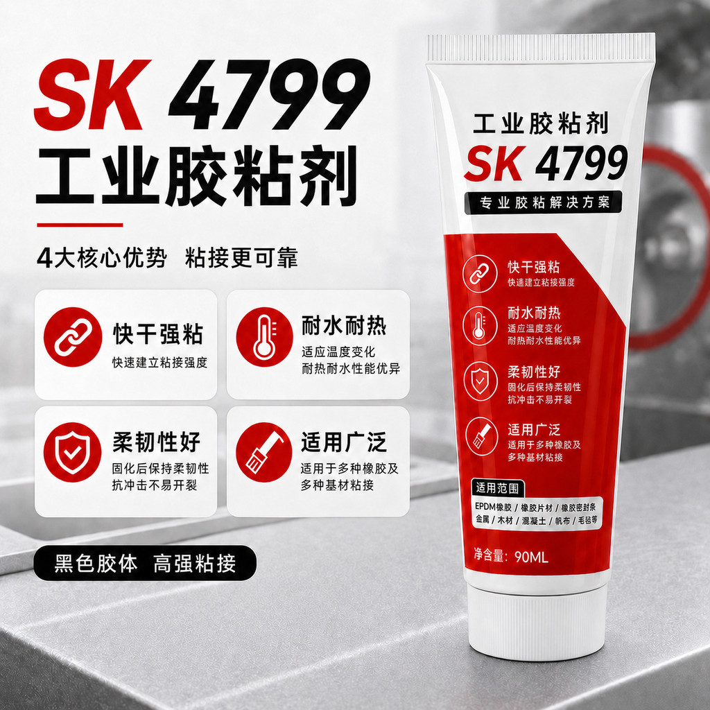 กาวซ่อมยางไวนิล SK4799 แรงยึดสูง สําหรับปะยางรถยนต์ ทดแทนกาวขอบ 3M4799 รุ่น 5ZBV