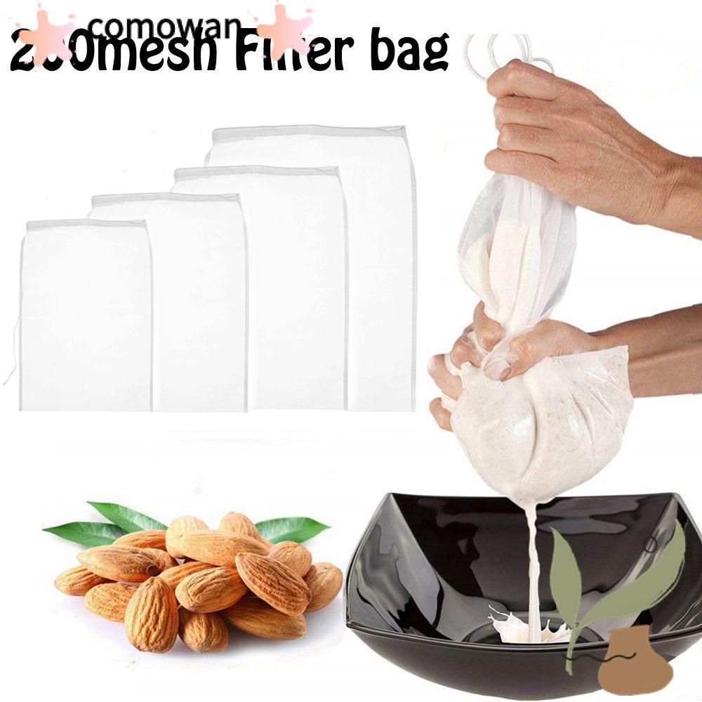 KOWAN 200mesh Nut Milk Bag กระชอนอาหารเครื่องดื่มพิเศษกรองทําอาหารกาแฟกรอง