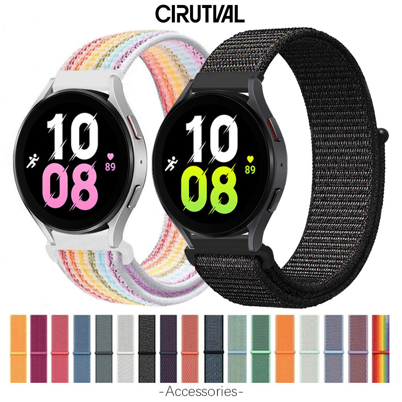 สายลูปไนลอน 20 มม. 22 มม. for Garmin Watch Forerunner 165 570 265/Samsung Galaxy Watch/Huawei/Amazfit Bip 6 5/xiaomi