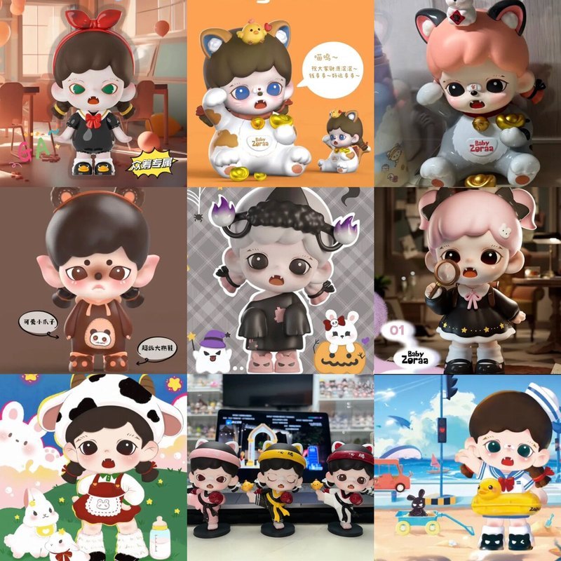 [ของแท้] Kid Zora Zoraa Big Baby Lift ขนาดใหญ่ของขวัญทํามืออินเทรนด์เล่นตุ๊กตาตุ๊กตา