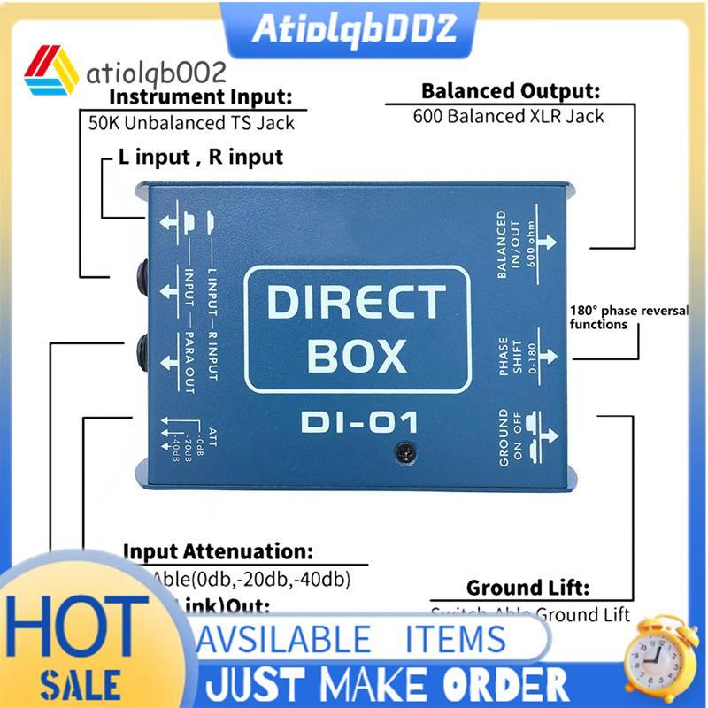 DI Box เครื่องแปลงสัญญาณที่ไม่สมดุล เอฟเฟกต์ DI Passive DI Box ฉีดโดยตรง