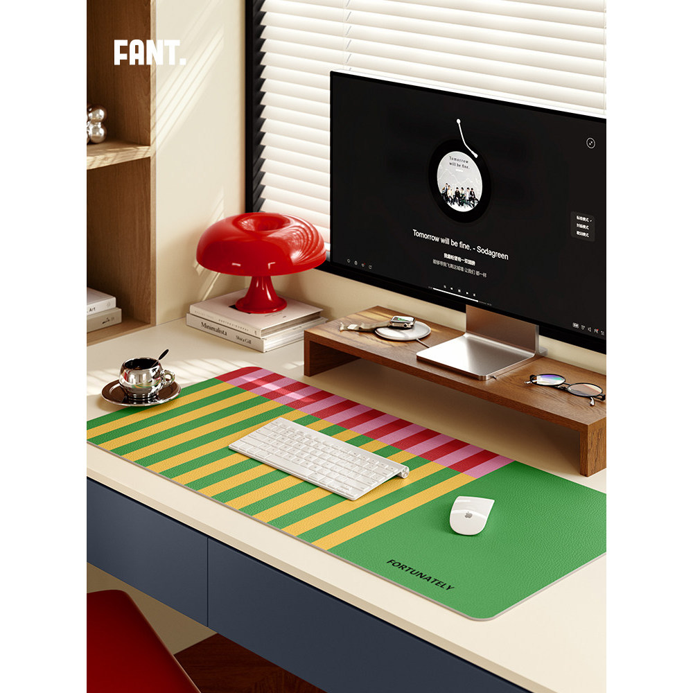 Hippie Club Desktop Mat ขนาดใหญ่โต๊ะ Mat Girls High-value Office Mat Z9LG