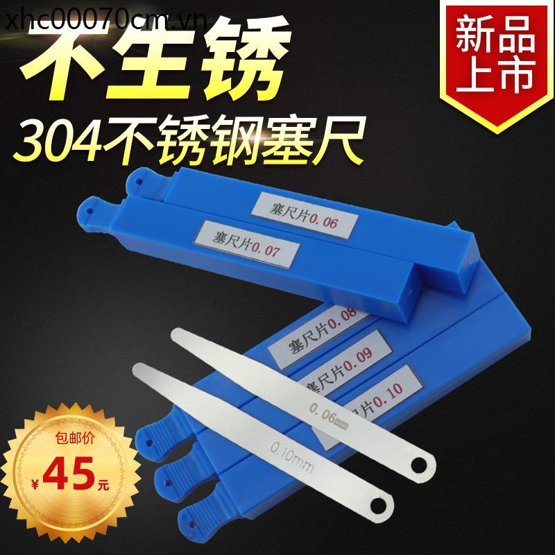 Shin 304 Single Piece Feet Gauge 0.02/3/4/5/6/7/8// 9/0.10 มม.สแตนเลสสตีล Feet Gauge ชิ้น Gap Gauge