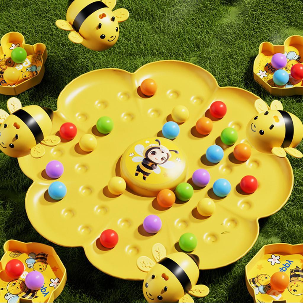 GOWENIC Bee Fishing เกมโต๊ะ Interactive ของเล่นแม่เหล็กพร้อมที่คาดผมแบบปรับได้สําหรับเด็ก Family Fun
