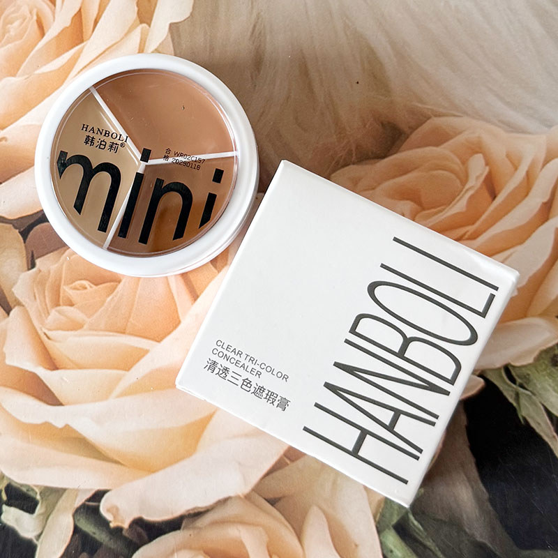 คอนซีลเลอร์ concealer HANBOLI HANBOLI Clear Tricolor คอนซีลเลอร์ปกปิดจุดด่างดําสิวหมองคล้ําหมองคล้ํา
