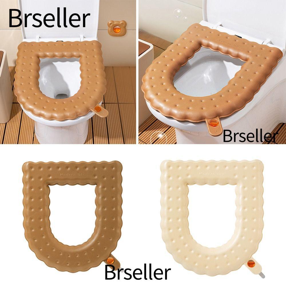 BRSELLER Closestool Mat Seat, Aromatherapy Washable Toilet Seat Cover, with Handle EVA Thicken Toile