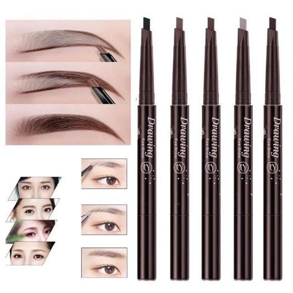 店美美美✨☆Double End Eyebrow Pencil Makeup Long Lasting Paint Eyeliner Eyebrow E4H6 กันน้ํา G8T4