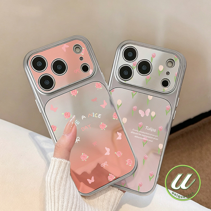 เคสโทรศัพท์ดอกทิวลิปและกุหลาบ เคสไอโฟน IPhone 17 16 15 13 12 11 14 Pro Max XR X XS Max 15 16 Plus Air 11 15 13 17 16