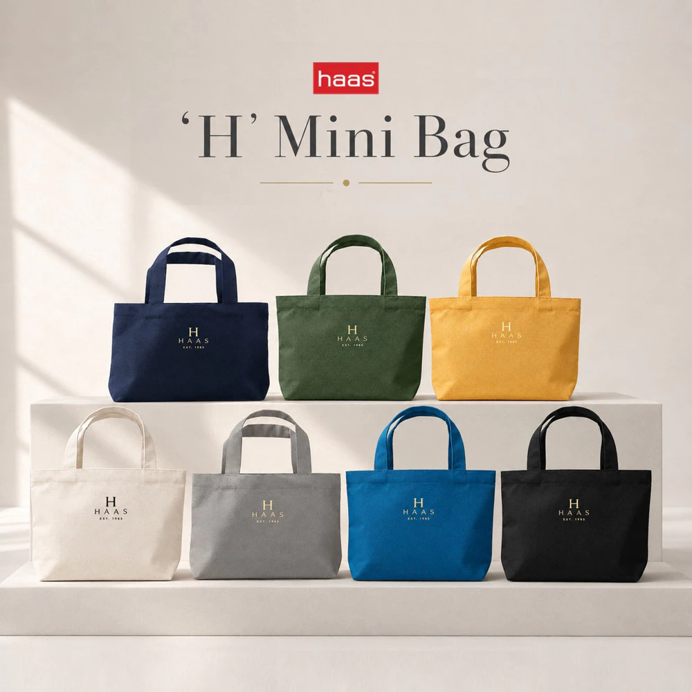 haas H Mini Lucky Bag กระเป๋าผ้ามินิมอล 7 สีมงคล เสริมโชค เสริมลุค รหัส HALAG096