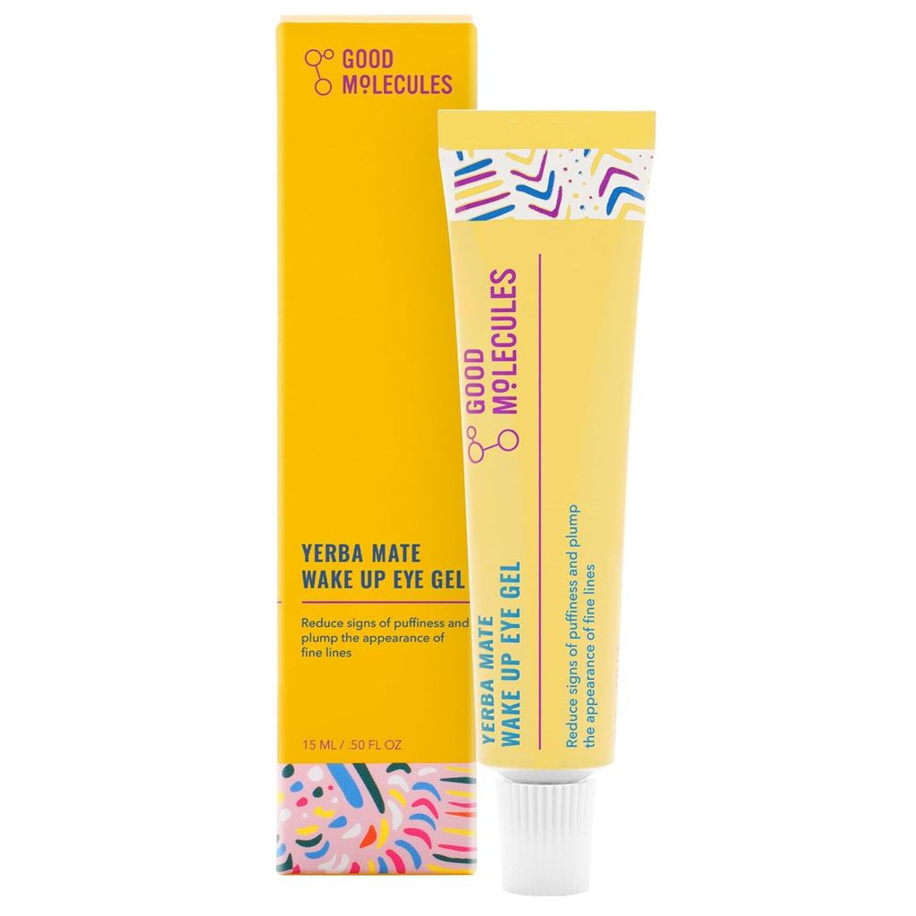Good Molecules Yerba Mate Wake Up Eye Gel - Hydrating Under Eye Gel Cream with Hyaluronic Acid and C
