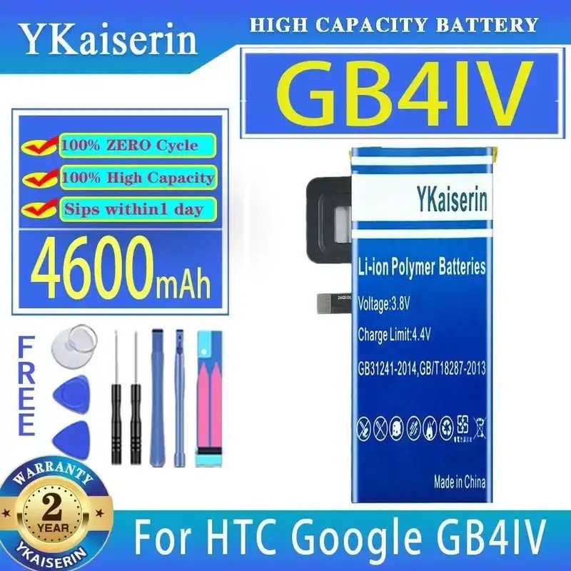 4600Mah สําหรับ Htc Google GB4IV ปลอดภัยแบตเตอรี่โทรศัพท์มือถือยาวนาน