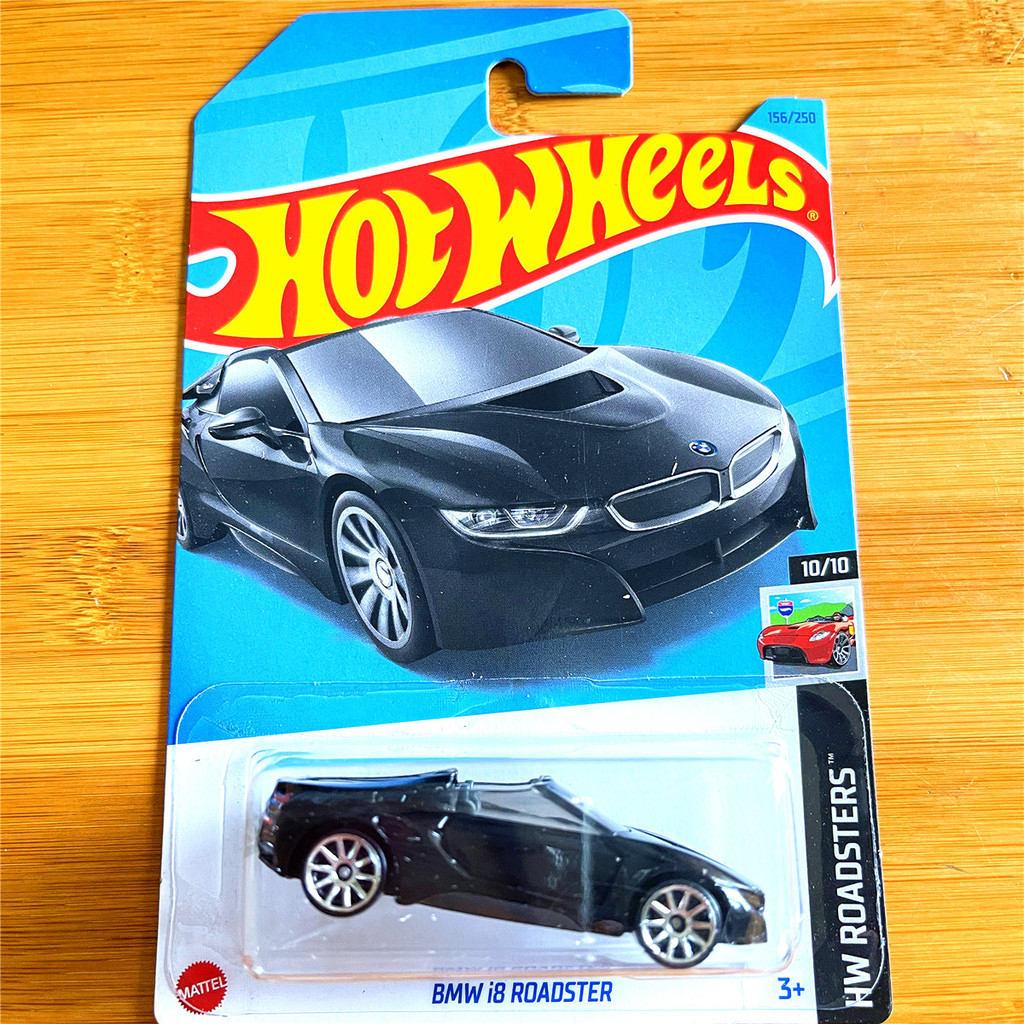 HOTWHEELS รถโลหะผสมล้อร้อนรุ่น 23MH ชุด BMW BMW I8 ROADSTER รถแบตเตอรี่ไฟฟ้า