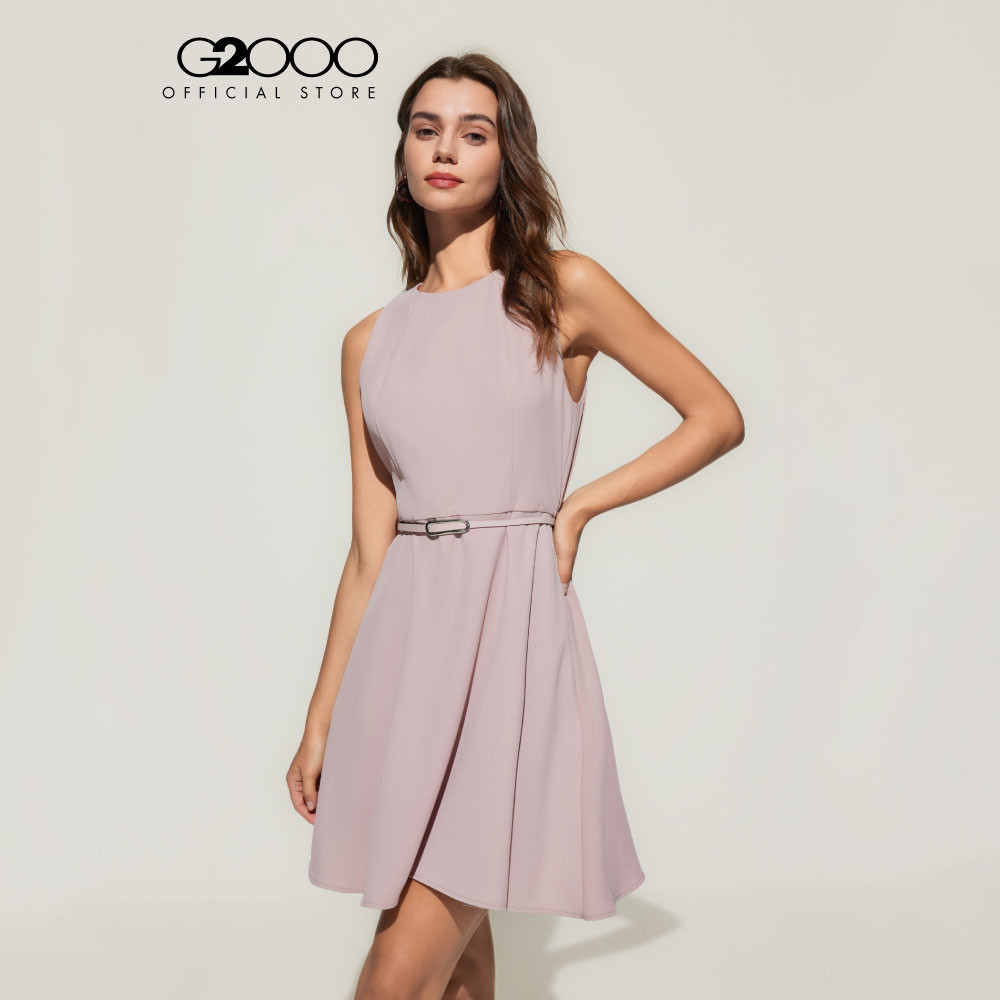 G2000 เดรสสำหรับผู้หญิง Fit & Flare Shape รุ่น 5123106627 PINK