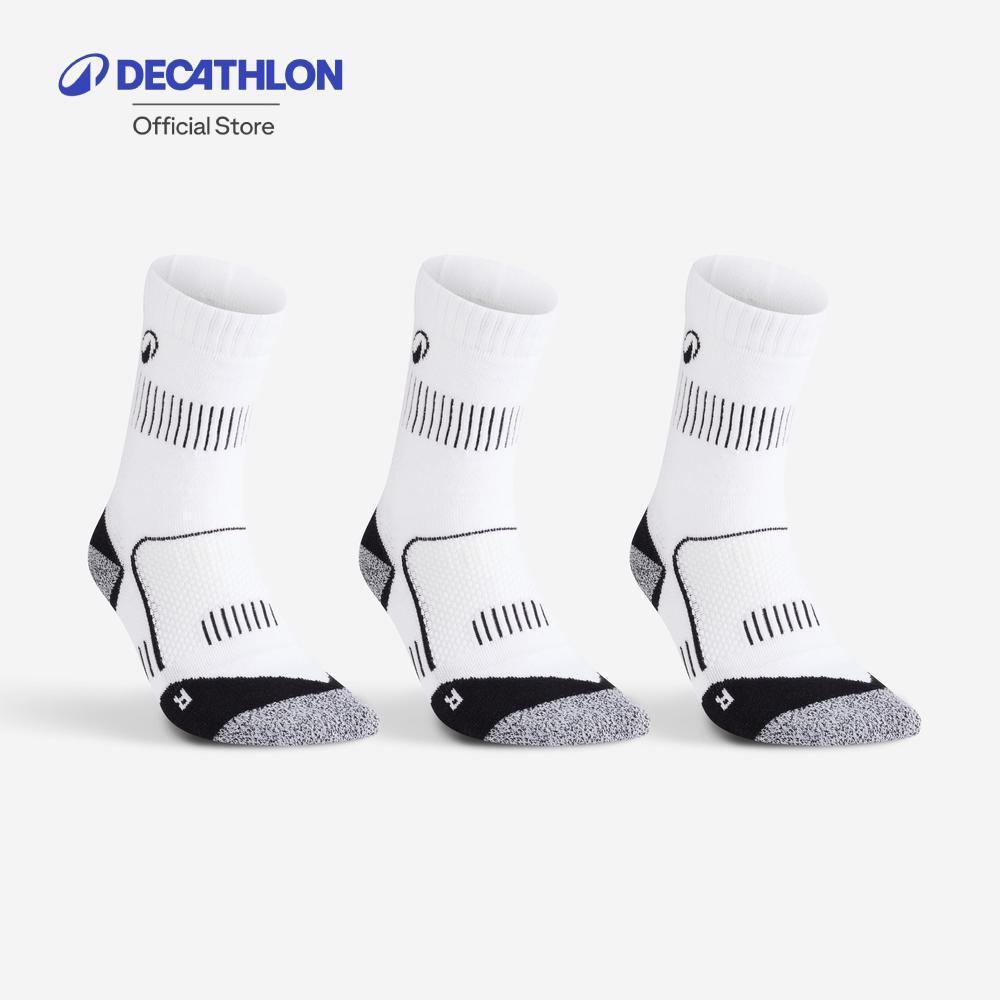 Decathlon High Sports Socks Rs 900 Tri-Pack ถุงเท้ากีฬาแบบยาว รุ่น Rs 900 แพ็ค 3 คู่