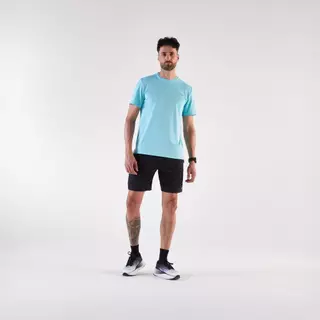 Decathlon Kiprun Run 500 Men'S Breathable Running T-Shirt เสื้อยืดผู้ชายใส่วิ่ง รุ่น Kiprun 500 Dry - Blue
