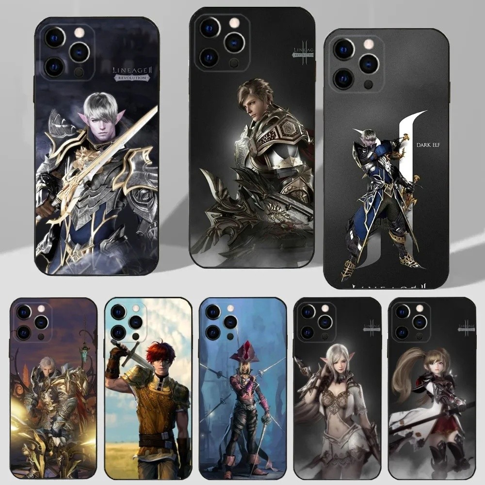TP-1 G-Game l-Iineage-ES 2 เคสโทรศัพท์สําหรับ iPhone 18 16,15,14,13,12,11 Plus,Pro Max,XS,X,XR,SE,Mi