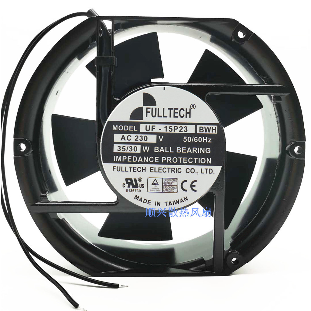 UF-15P23BWH Original FULLTECH 17251 230V พัดลมระบายความร้อน UF-15P23BTH