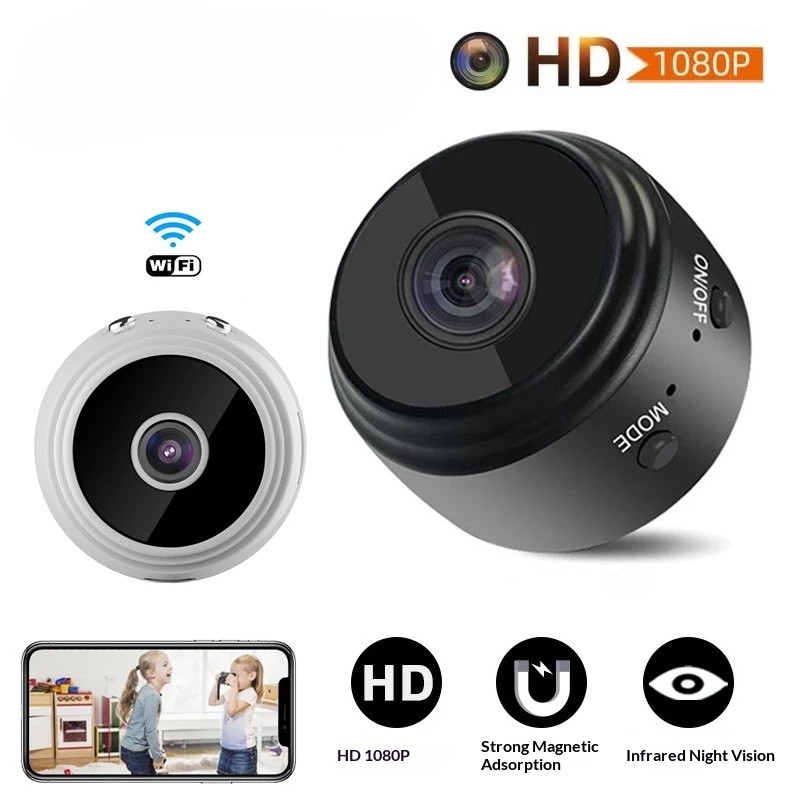 A9 Mini WiFi กล้อง 1080P - Magnetic Night Vision Cam - Wireless Hidden Security Cam พร้อม Motion Det
