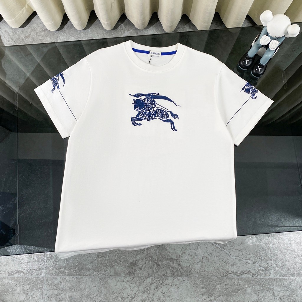 2026Bur tee/Bbr เสื้อยืดผู้ชายผู้หญิงเสื้อยืดพิมพ์เสื้อยืดรอบคอ Fitting ฟิตเนส EBPZ