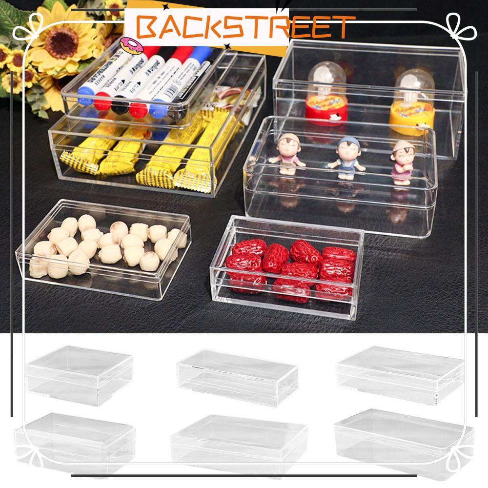 BACKSTAGE Storage Box, Multi Size High Transparency Food Packaging, Practical Acrylic Protection Sho