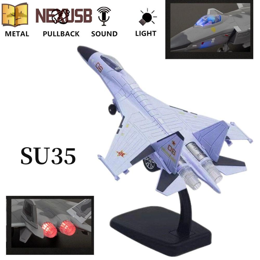 NEXUSBEAM Aviao เครื่องบินรุ่น, F16 F22 F35 พร้อมแสงเสียงเครื่องบินรบของเล่น,เค้ก Topper Diecast จํา