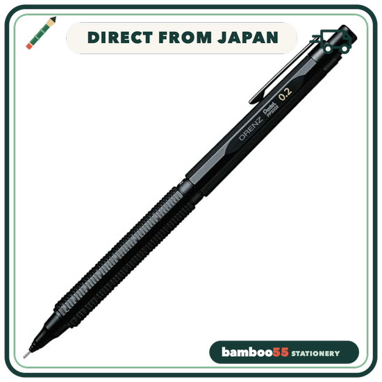 Direct From Japan [Bundle] Pentel Orenz Nero 0.2 Mechanical Pencil PP3002-A & Pentel Ain 0.2 HB Mech