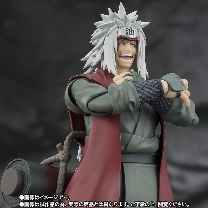 【พร้อมส่ง】 ฟิกเกอร์การ์ตูน แอคชันฟิกเกอร์ Bandai SHF Jiraiya จิไรยะ Ninja Hero Fairy Mode Naruto ทํา