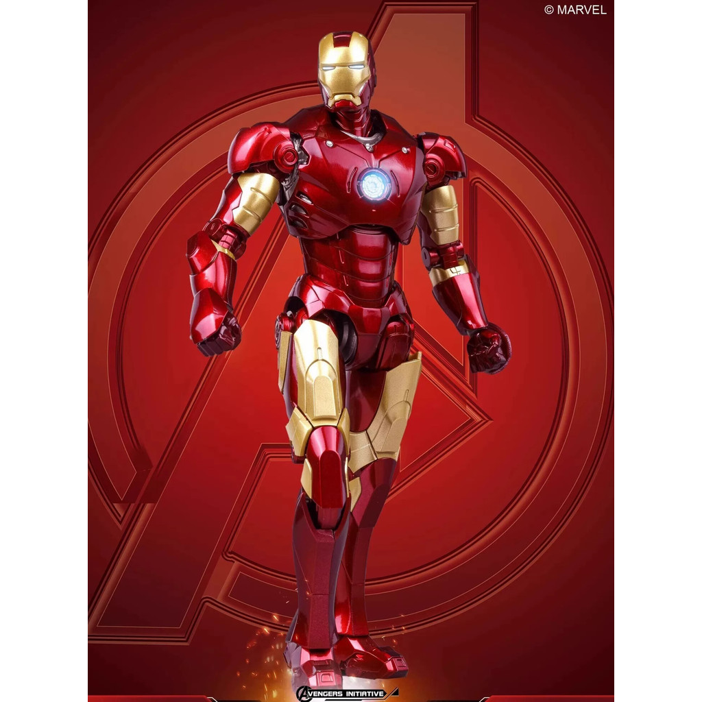 Fondjoy Fanle Authorized Avengers 1/12 Iron Man MK2 3 ประกอบเคลื่อนย้ายได้