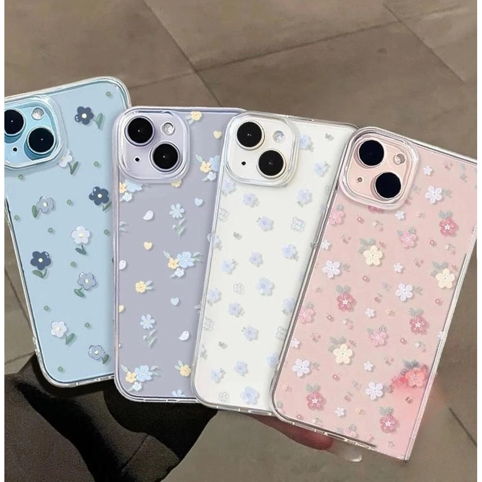 For เคส SAMSUNG A06 A05S A12 A15 A05 A53 A14 A52 A13 A51 A03 A54 A21S A23 A34 A50 A33 A04 A24 A71 กันกระแทก ลายดอกไม้ๆ