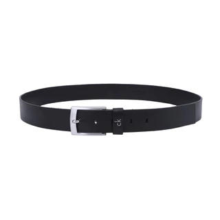 CALVIN KLEIN เข็มขัดผู้ชายหนังแท้ รุ่น 4D7033G V8Y-สีดำ