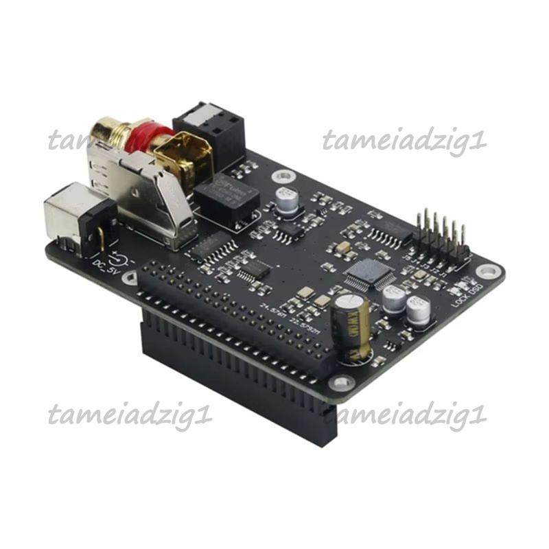 ออกอากาศดิจิตอลไฮไฟ R19 สําหรับ Pi4 3B 4B Webcast Optical Fiber Coaxial I2S 384K DSD512