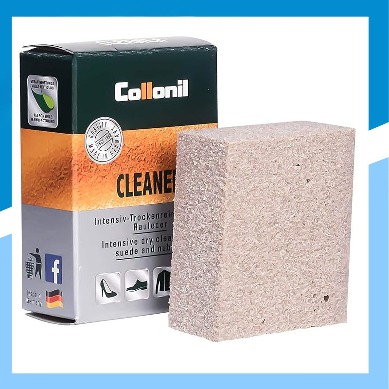 "Collonil Suede Cleaner - Professional Hard Rubber Eraser for Leather, Removes Stains & Scuffs, Sued