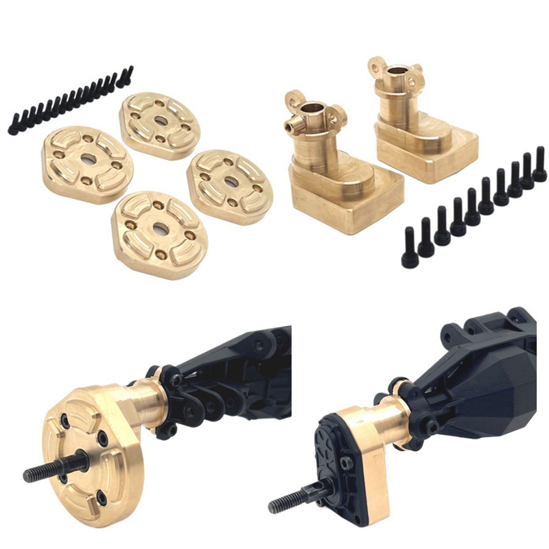 MJX H12Y ทองเหลือง Counterweight พวงมาลัย Knuckle น้ําหนักด้านหลัง C-hub เพลาสําหรับ MJX H12Y H12Y +