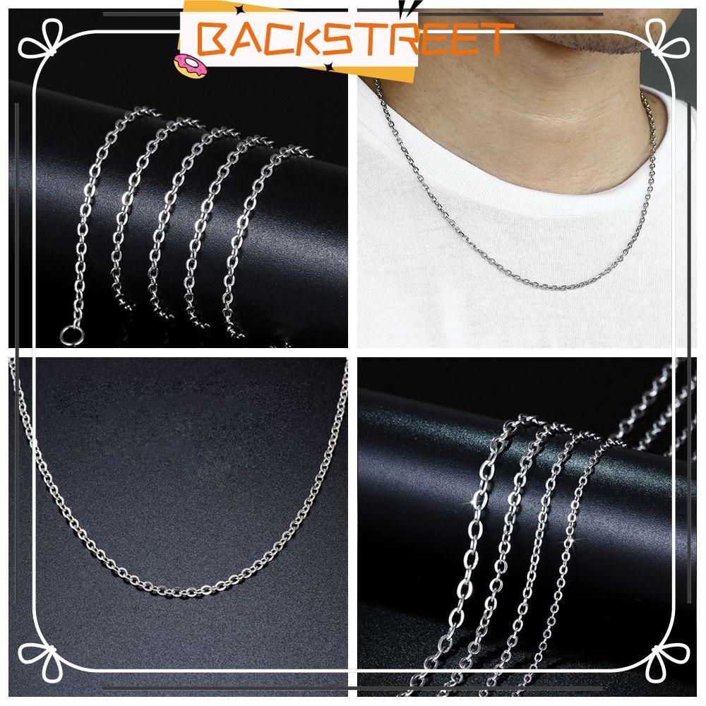BACKSTAGERET Link Chain Women Men Punk Gothic Silver Color Choker