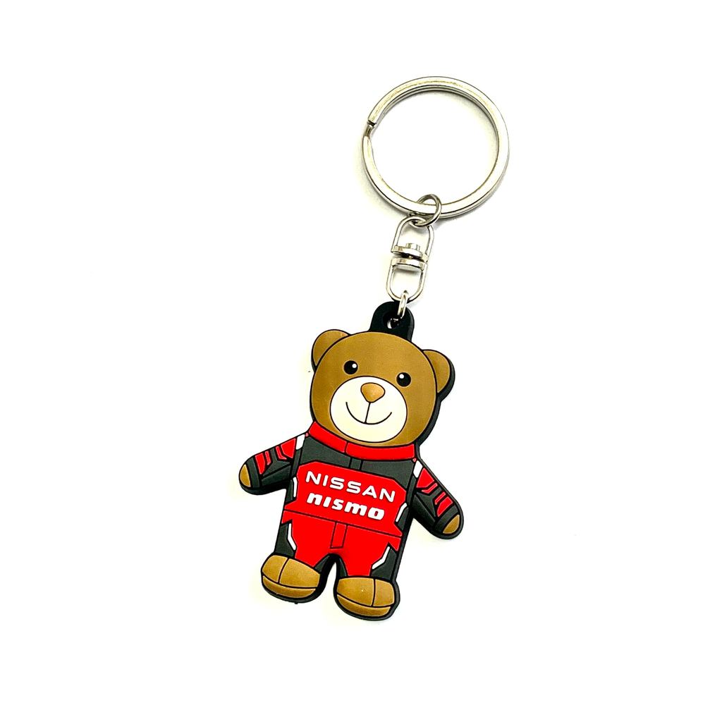 พวงกุญแจยาง Nissan ของแท้ ลายหมี (Nismo) สำหรับแฟนรถ Nissan/Nismo | Nissan Genuine Bear Rubber Key H