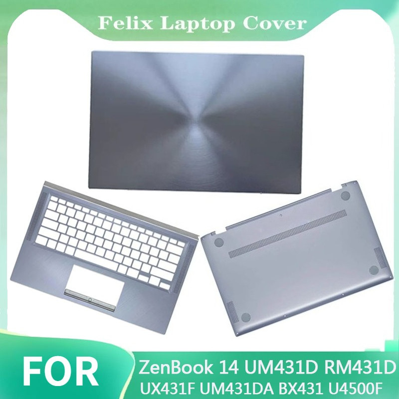 ใหม่สําหรับ ASUS ZenBook 14 UM431D RM431D UX431F UM431DA BX431 U4500F แล็ปท็อปหน้าจอ LCD ฝาหลัง Palm