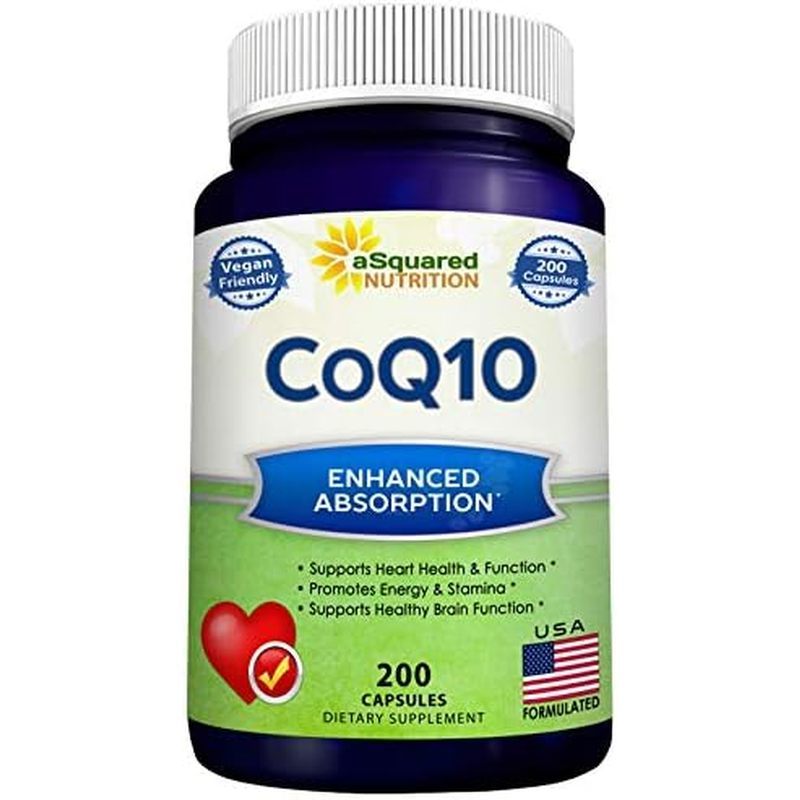 CoQ10 400mg - 200 แคปซูล - อาหารเสริม Co Q 10 - Coenzyme Q10 Pills - CQ10