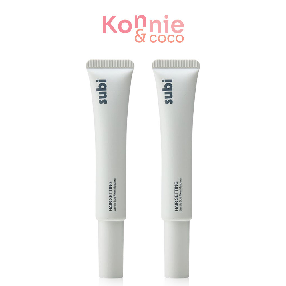 Subi Hair Setting Mascara Soft Hold [10ml x 2pcs] ซูบิ มาสคาร่าเก็บไรผม สูตรล็อกผมแบบธรรมชาติ.