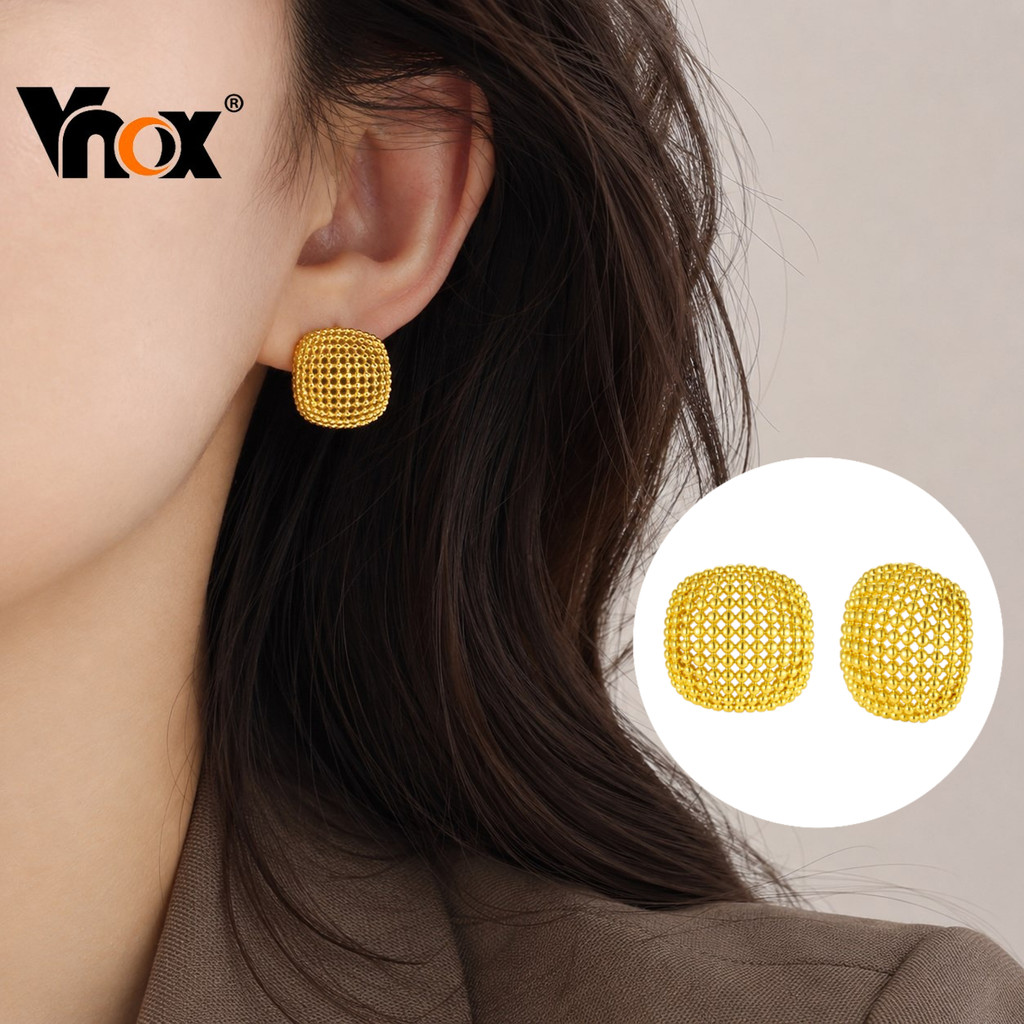 Vnox حلق قبة مفرغ ذهبي