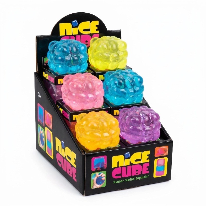 Rubiks Cube Ice Cube Maltose Ice Cube Pinch Music Slow Rebound Gold Powder Big Ice Cube Vent ของเล่น